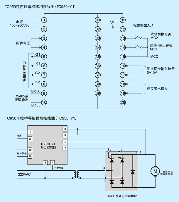 TC950-Y1 電氣接線